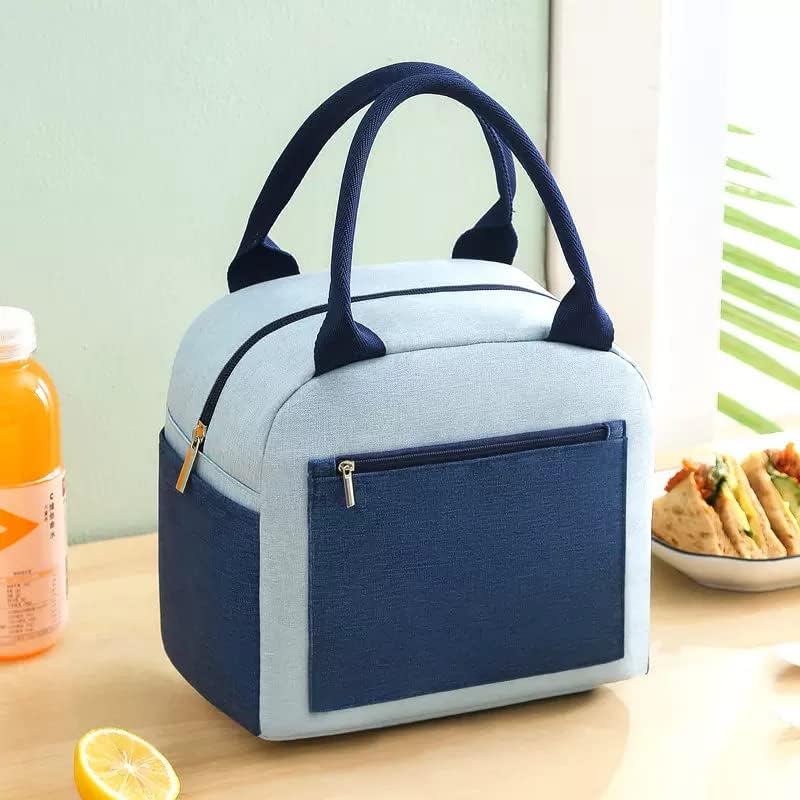 Dhanit Reusable Thermal Insulated Travel Lunch Tiffin Storage Bag LeakProof Hot Cold Lunch Bag Tote Bag For School, Picnic, Off