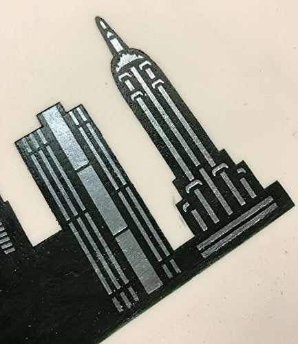 Chicago Detailed Skyline Cake Stencil Side C1005 By Designer Stencils