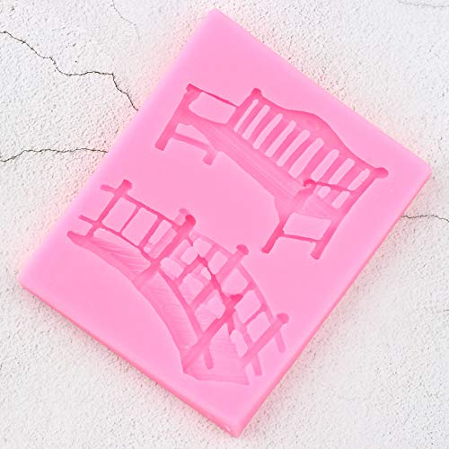 1Pc 3D Craft Bench Bridge Silicone Mold For Diy Gum Paste Candy Desserts Soap Mould Chocolate Pudding Jelly Shots Crystal Cupcak