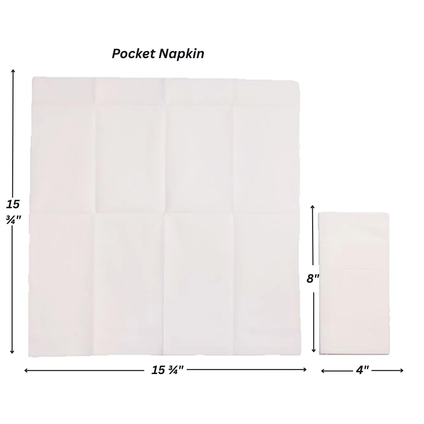 AH AMERICAN HOMESTEAD Linen Feel Paper Dinner Napkins with Silverware Pocket - 16''x15.5'' Bulk Disposable Napkins  Elegant Linen Like Style Hand Towel Napkins for Dinner Parties Weddings - White 50ct
