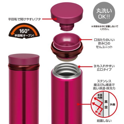 Thermos Vacuum Insulation Mobile Mug 0.5L Black Jno-500 Bk