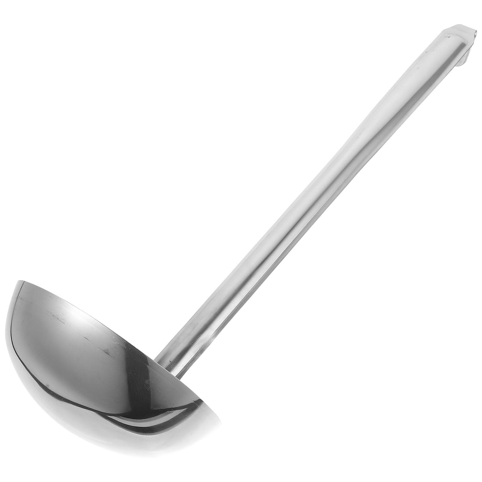 Soup Ladle with Hook for Serving Stainless Steel Long Handle