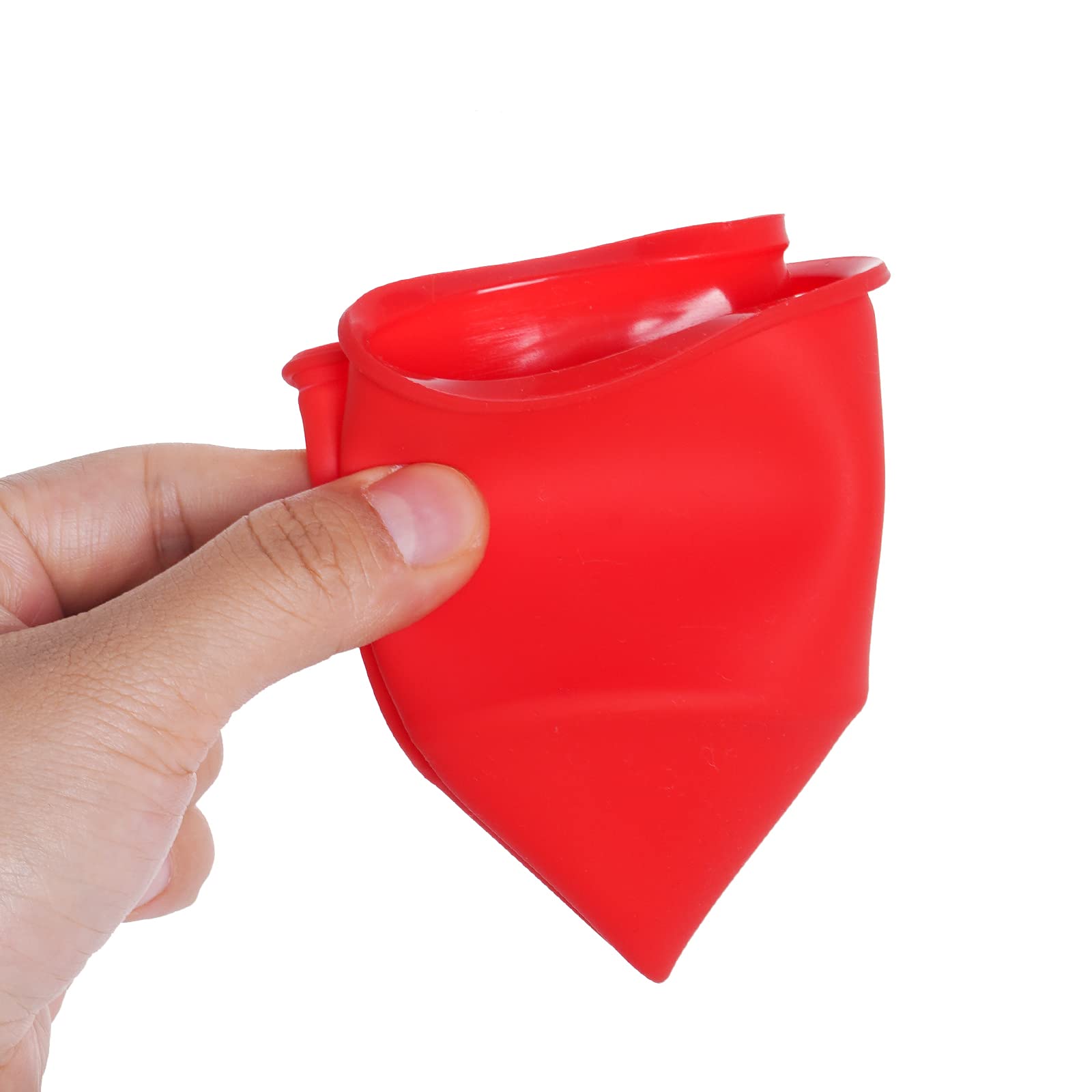 Mifengda 12Pcs Silicone Cake Mold Baking Round Cake Molds 4 Inch Non-Stick Baking Pan Kitchen Silicone Cake Molds For Baking(Red