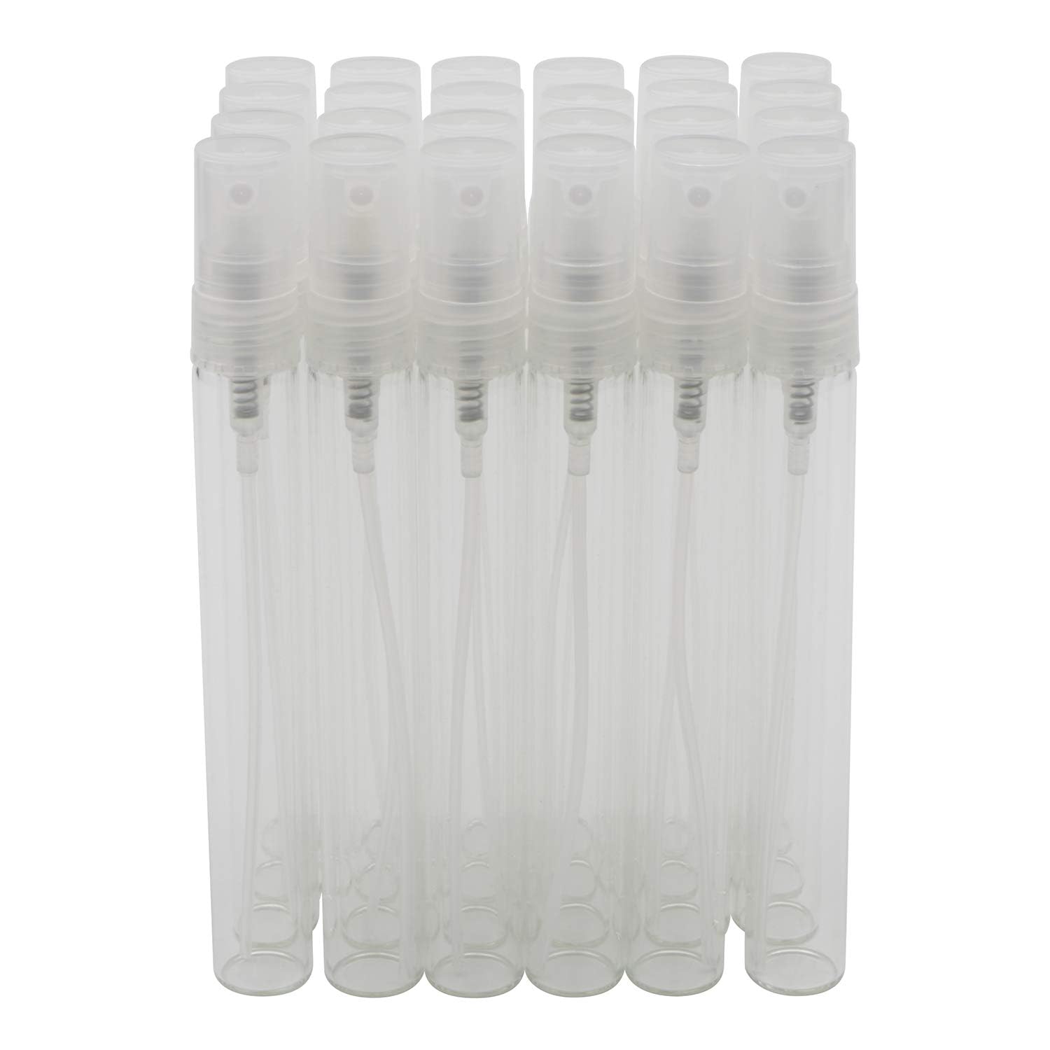 Kesell 24 Pack 10Ml Spray Bottle, Empty Refillable Fine Mist Spray Bottle, Travel Small Glass Spray Bottles With Atomizer Pumps