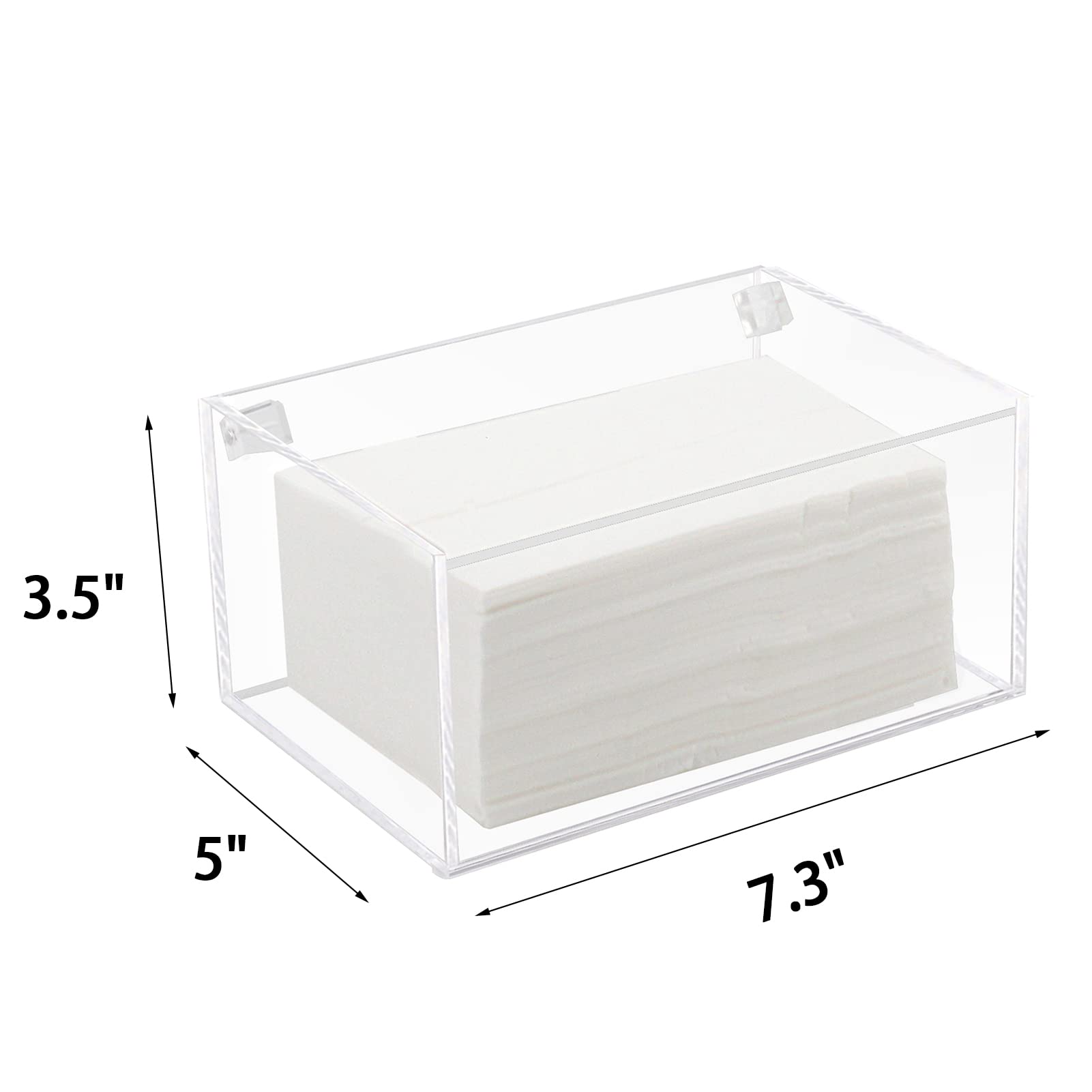 Watpot Acrylic Laundry Dryer Sheet Holder, Clear Dryer Sheets Container With Lid For Laundry Room, Clear