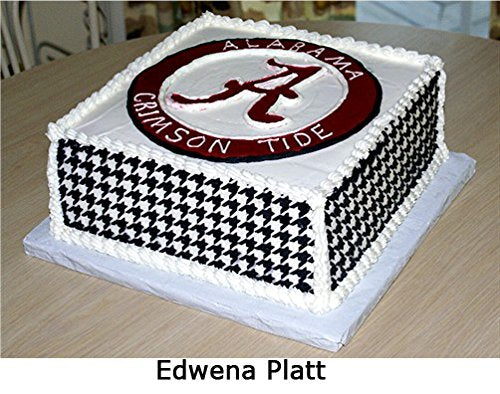 Designer Stencils C462 Houndstooth Cake Stencil Side, Beige/Semi-Transparent 5'' X 9.5''