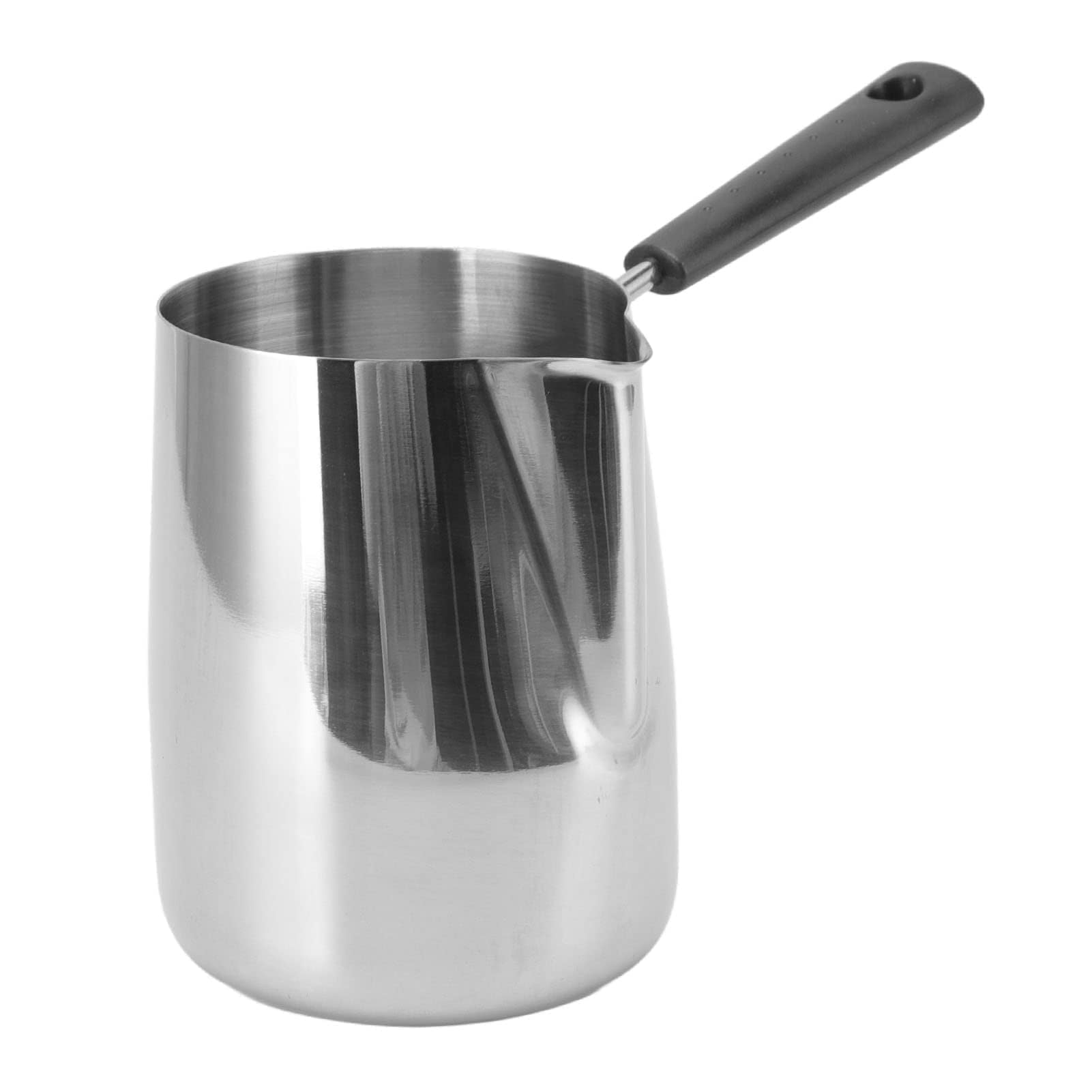 Cyrank Turkish Coffee Pot, Milk Warmer for Coffee Stainless Steel Butter Warmer Turkish Coffee Decanter Stainless Steel Espresso
