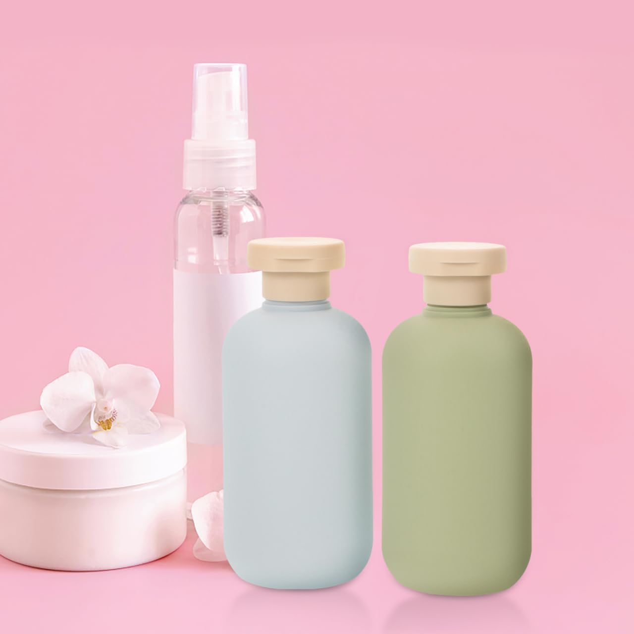 Didiseaon 2Pcs 200Ml/6.7Oz Squeeze Tubes Refillable Travel Bottles Pe Cosmetic Container With Flip Cover For Vacation Facial Cle