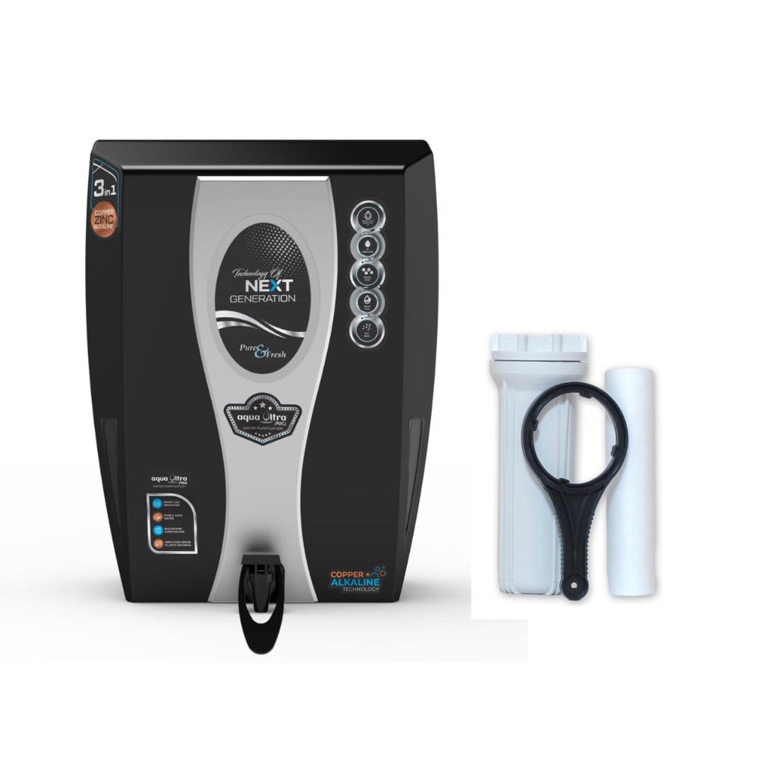 Aqua Ultra AquaLake Copper + Zinc + Alkaline 13L Ro+Uv Mtds Water Filter Purifier For Home, Kitchen Fully Automatic