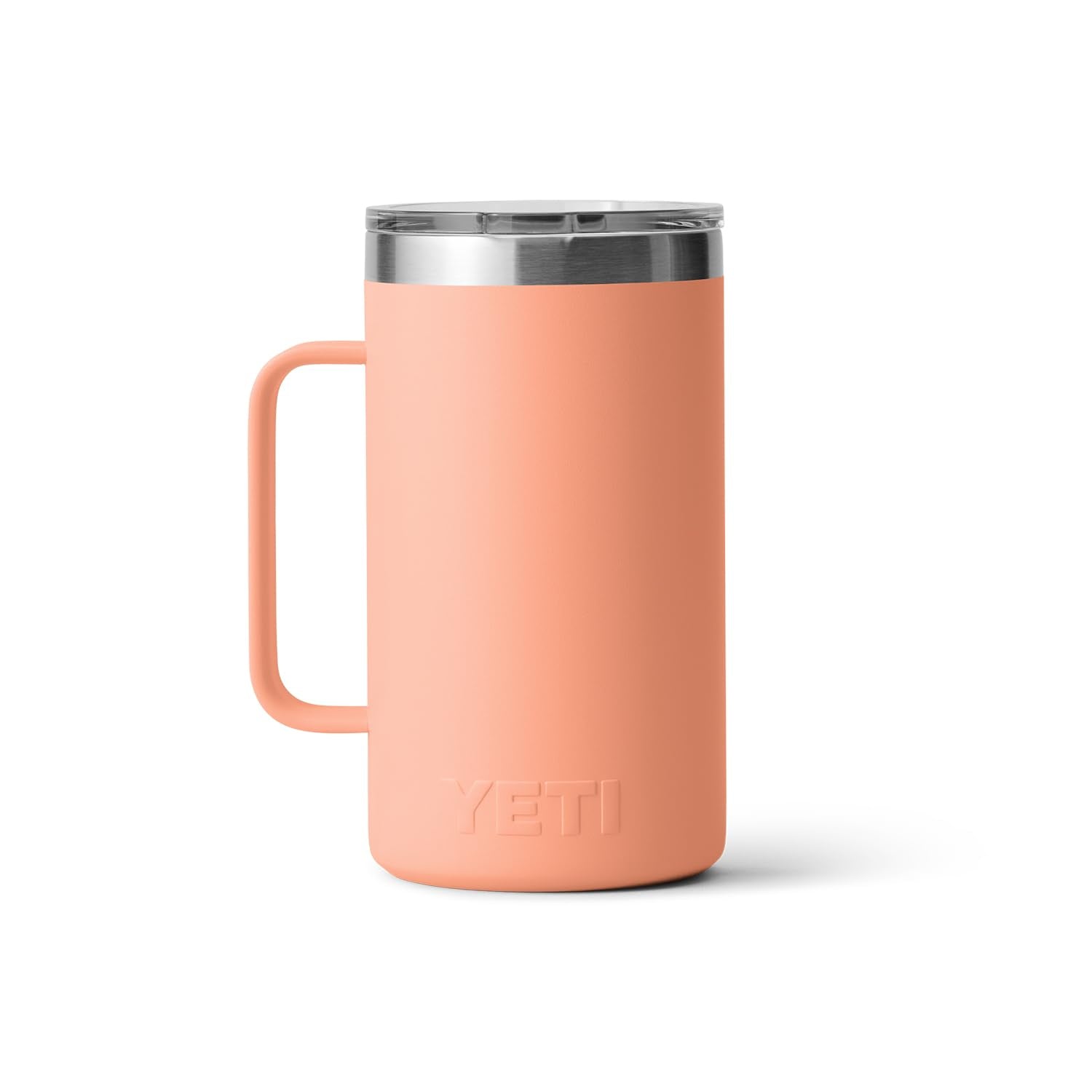 Yeti Rambler 24 Oz Mug, Vacuum Insulated, Stainless Steel With Magslider Lid, Lowcountry Peach