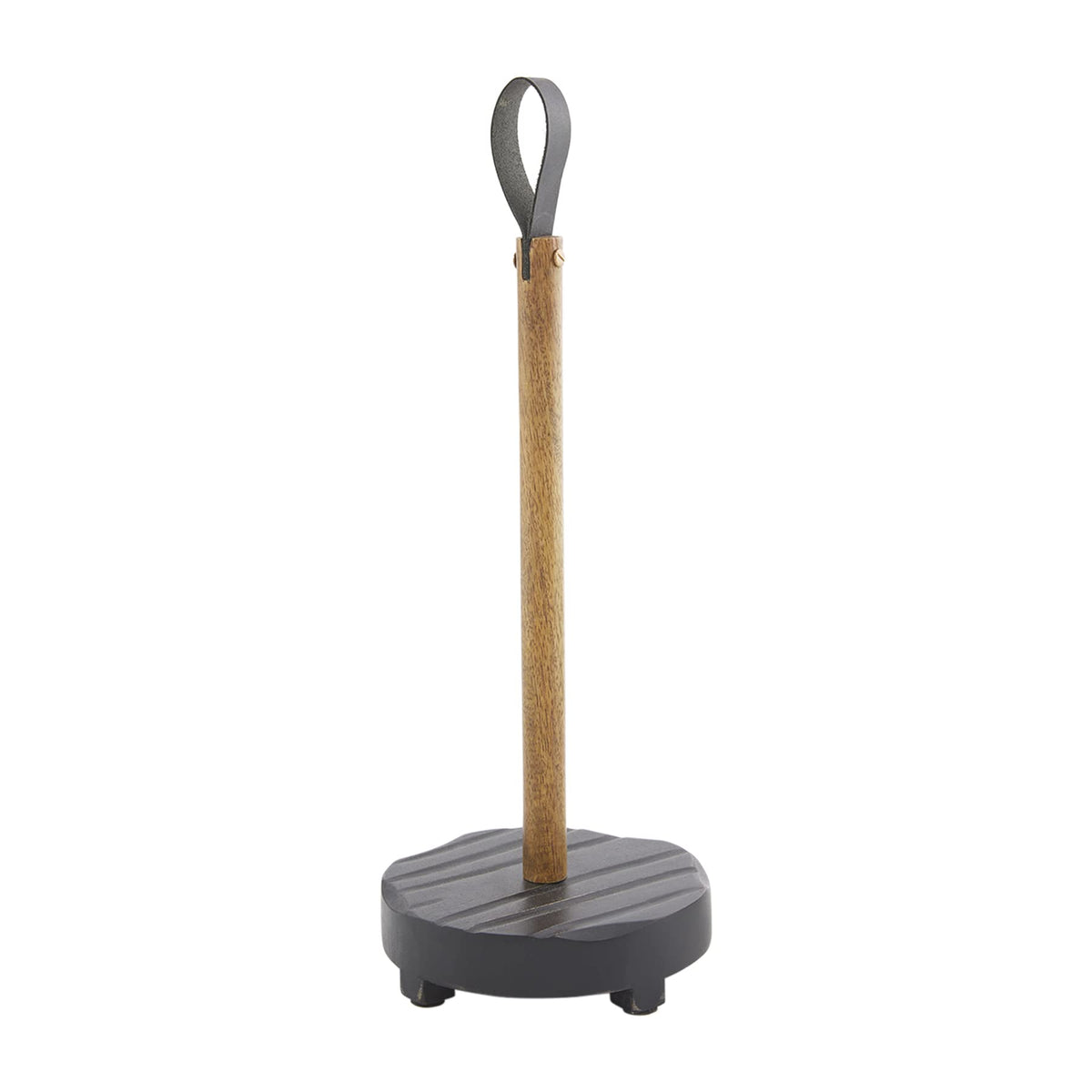Mud Pie Paper Towel Holder, Black, 15 1/4'' X 5 1/2'' Dia