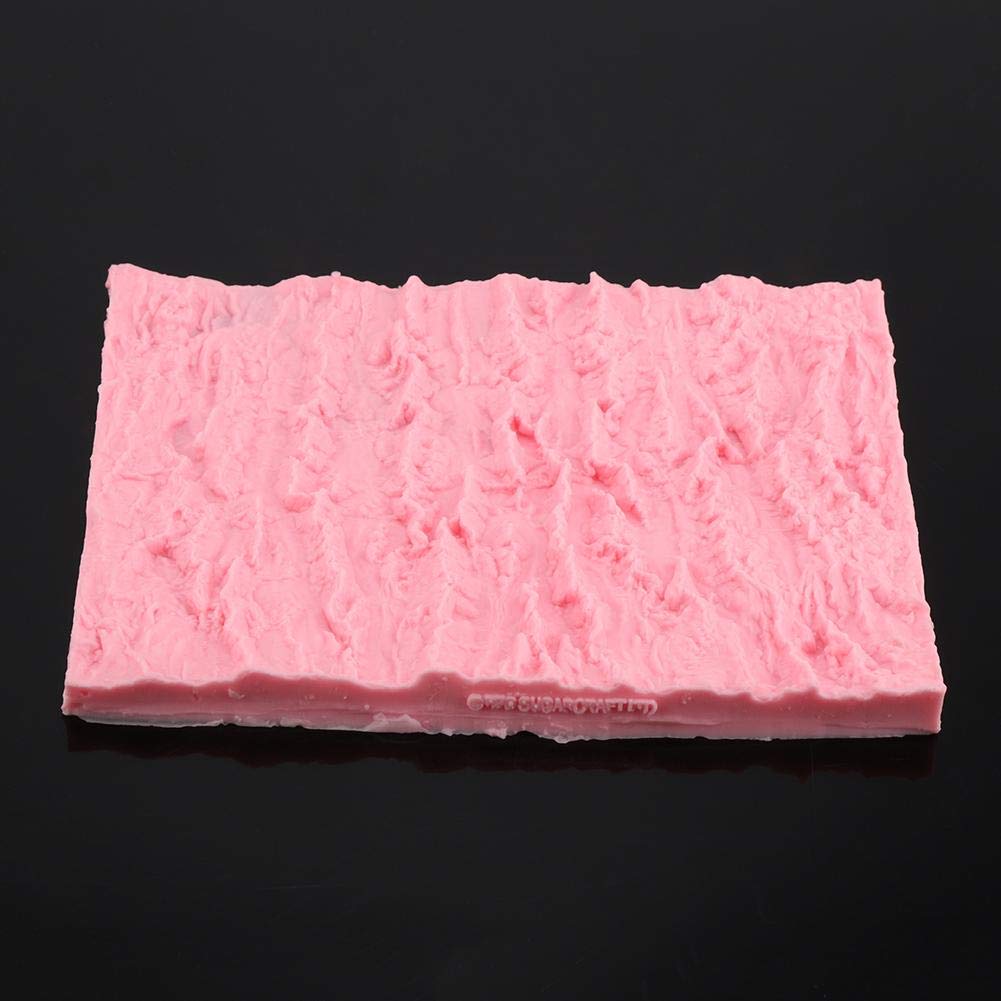 Rectangle Cake Tree Bark Texture Design Silicone Icicle Lace Bread Baking Non Stick Fondant Impression Mat Desserts Diy Baking T