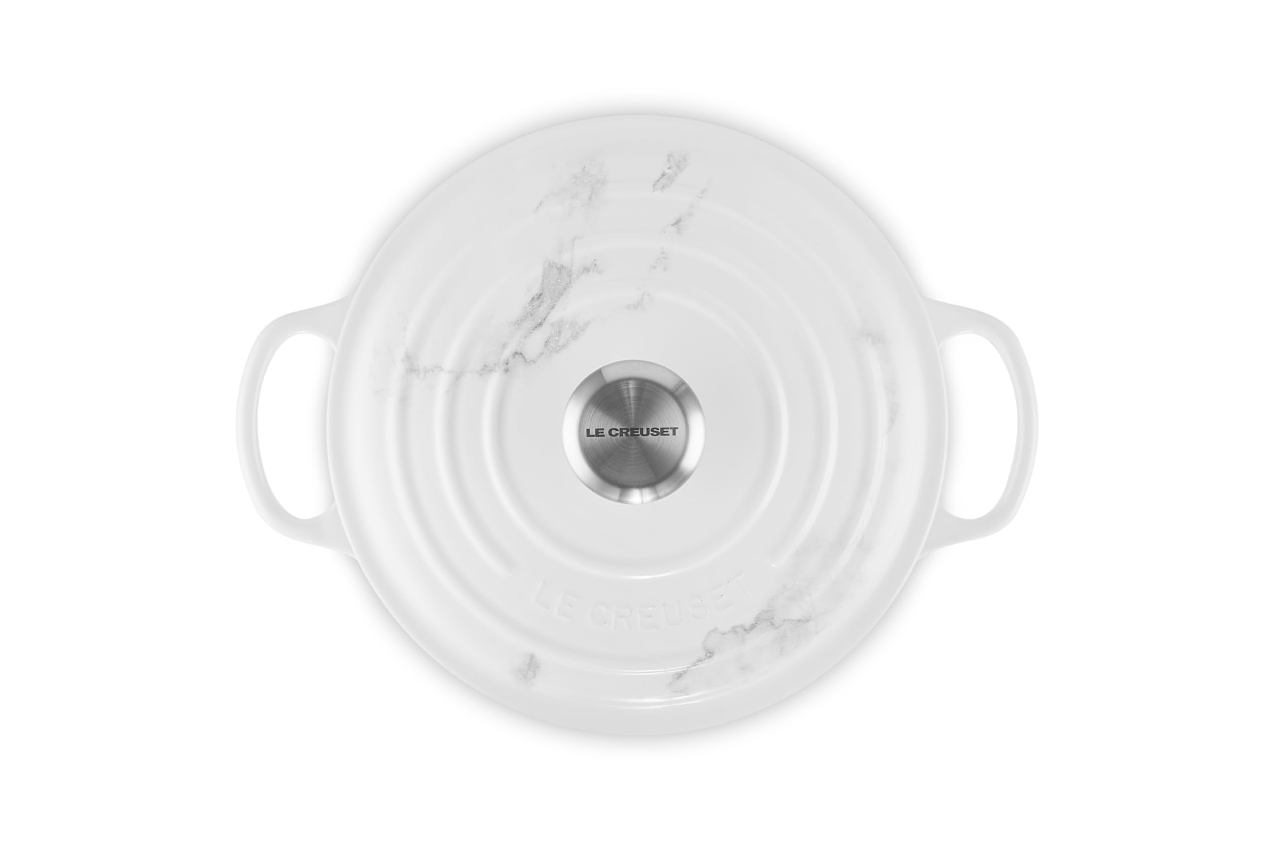 Le Creuset Signature Enameled 4.5 Qt. Round, Marble Collection Cast Iron Dutch Oven
