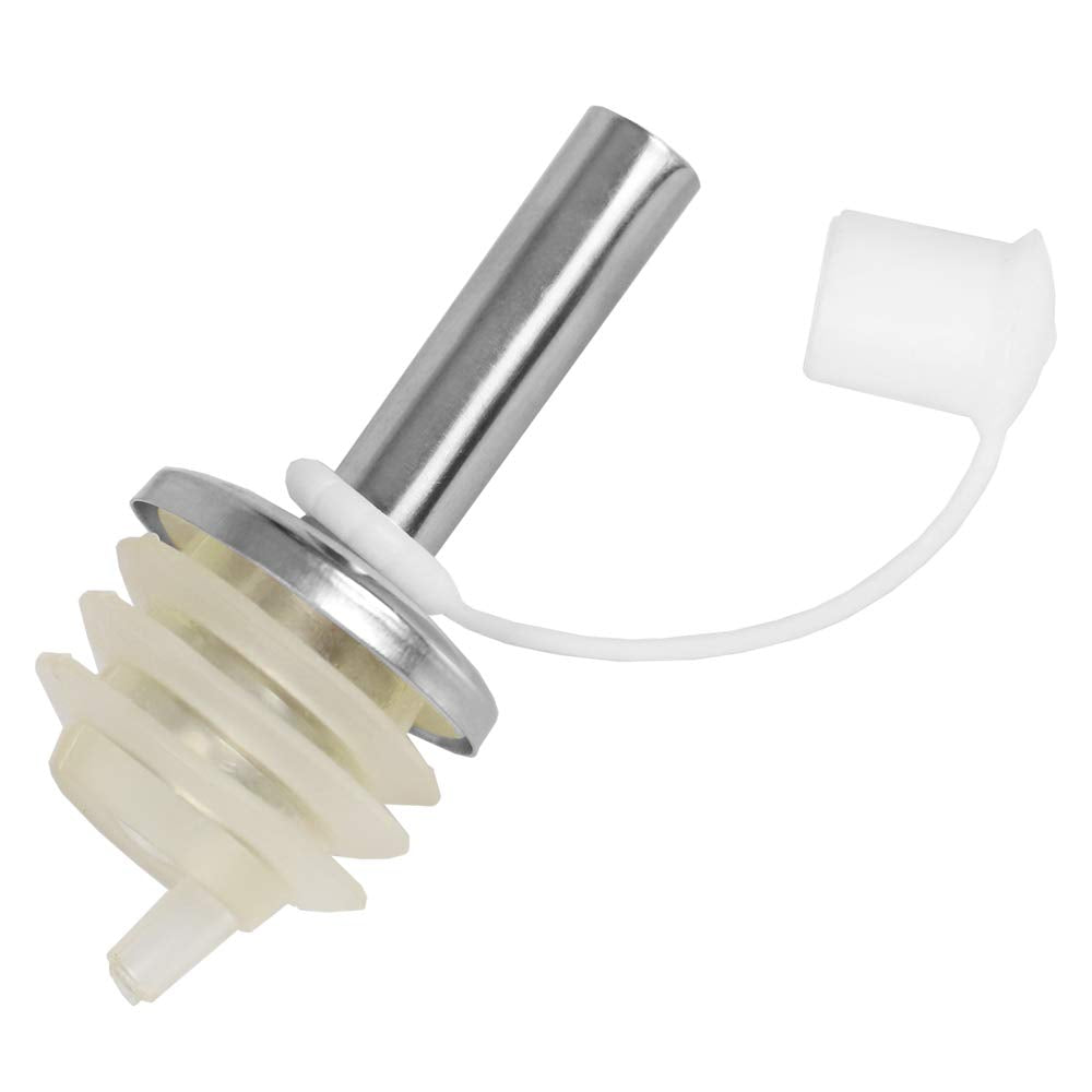 Home Basics Ov37215 Bottle, 10 Oz. Oil And Vinegar Set, White/Bamboo/Black