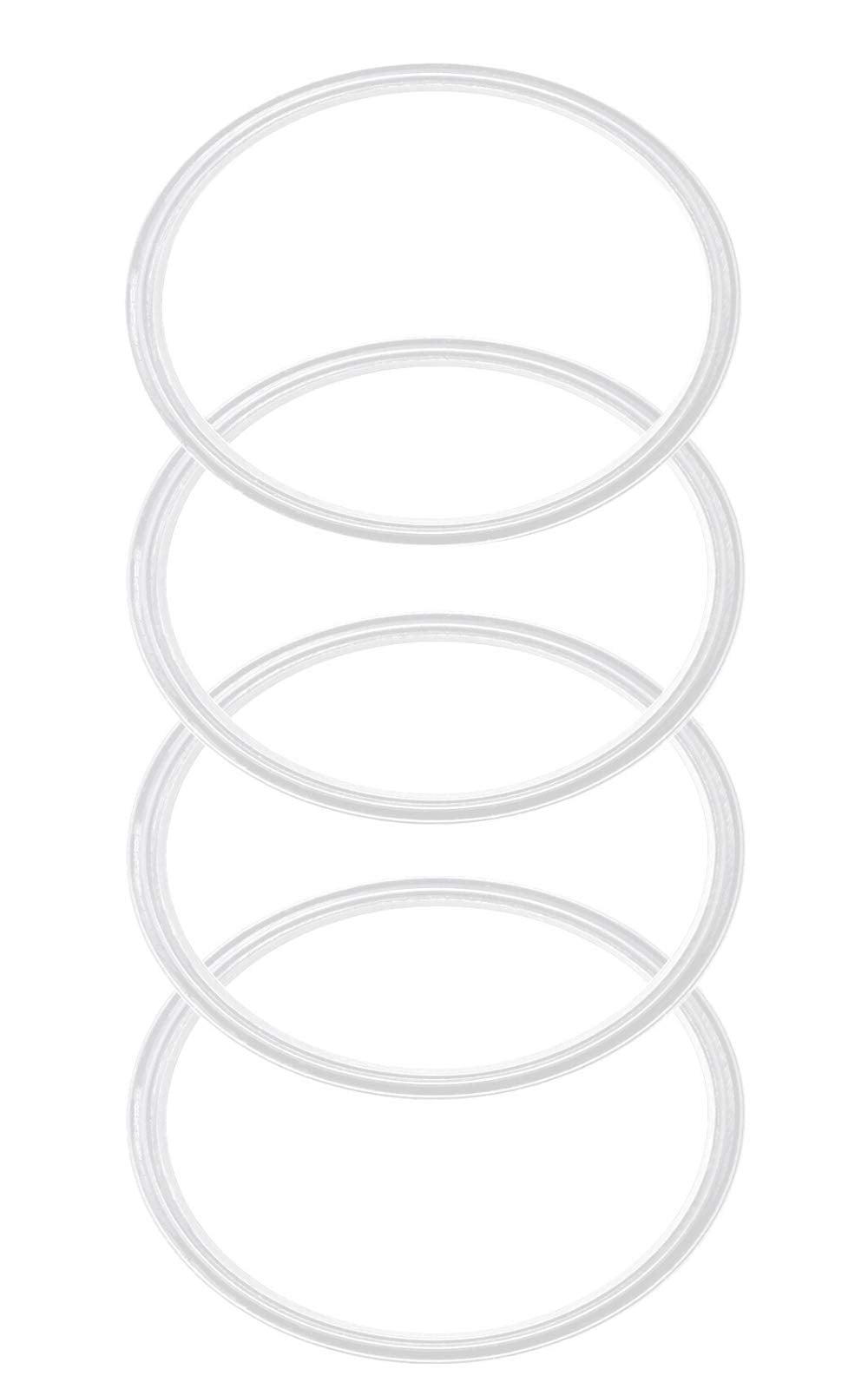 Pack Of 4, 20 & 10 Oz Replacement Rubber Lid Ring, 3.3 Inch Diameter - Gasket Seals, Lid For Insulated Stainless Steel Tumblers,