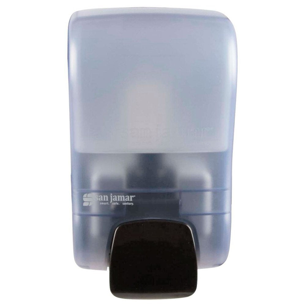 San Jamar Rely Plastic Manual Soap Dispenser, Hand Sanitizer Dispenser With Universal Compatibility For Home, Bathroom, Kitchen,