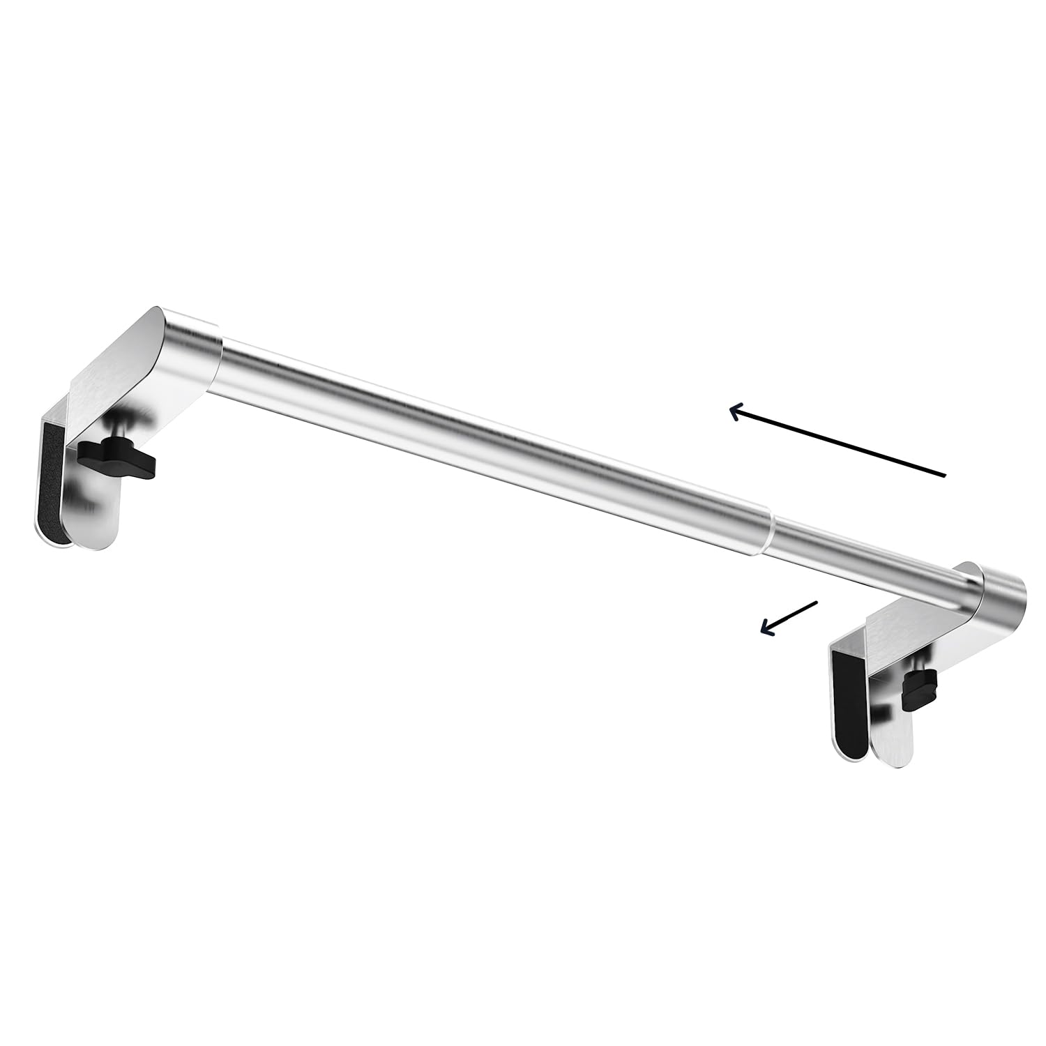 VEHHE Kitchen Towel Holder, Hand Screwed Telescopic Kitchen Towel Rack, Stainless Steel Adjustable Length and Width Over The Cab