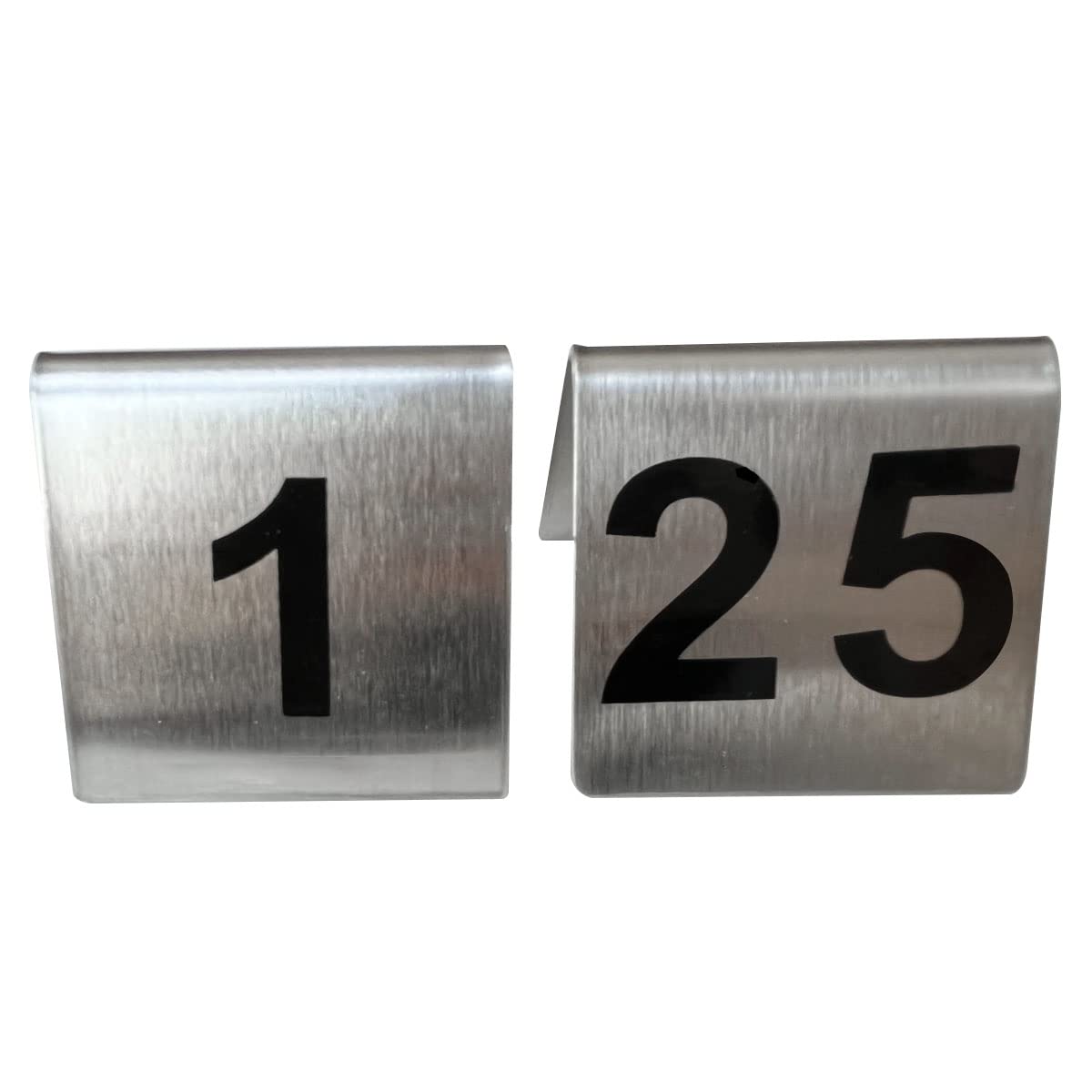 Kaimex Table Numbers 1-25 Stainless Steel Restaurant Table Numbers