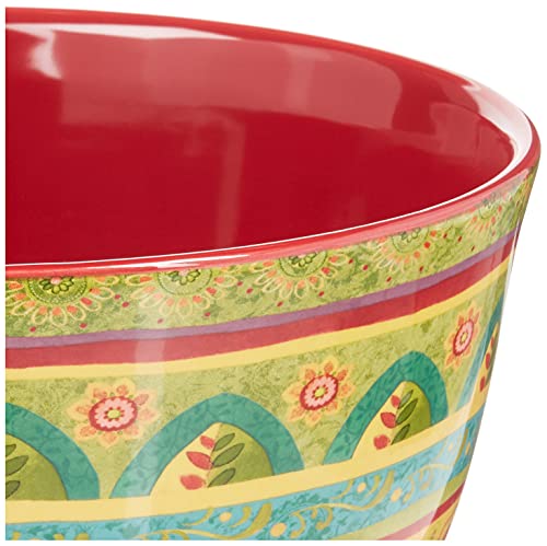 Certified International Tunisian Sunset Deep Bowl, 11'' X 5.5'', Multicolor