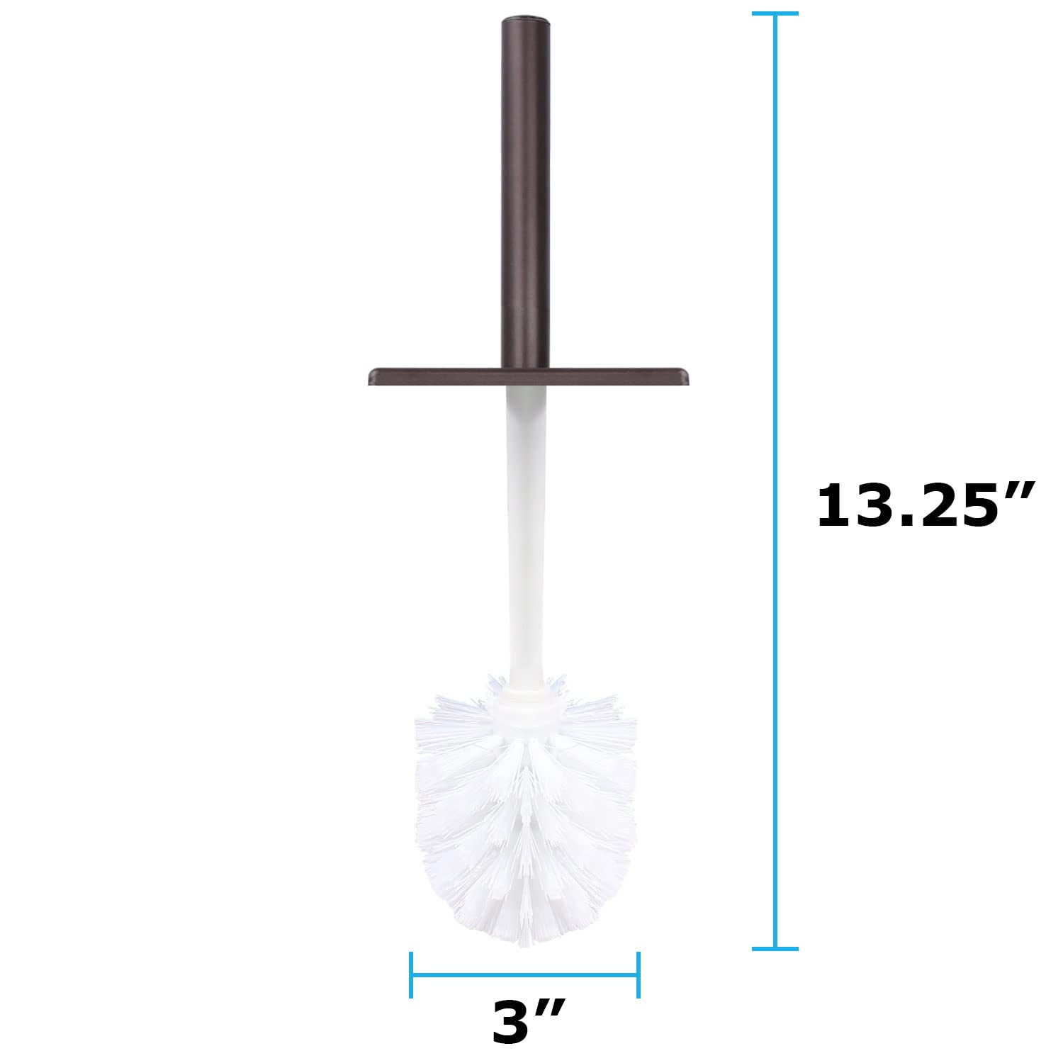 Toilet Brush And Holder, Toilet Bowl Brush For Bathroom, Toilet Cleaner, Odor Free, Bronze