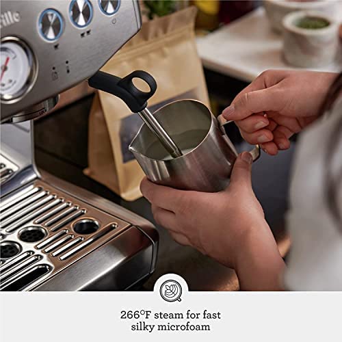 Breville The Barista Express Impress Espresso Machine With Grinder & Milk Frother, Espresso Maker With Assisted Tamping, Cappucc