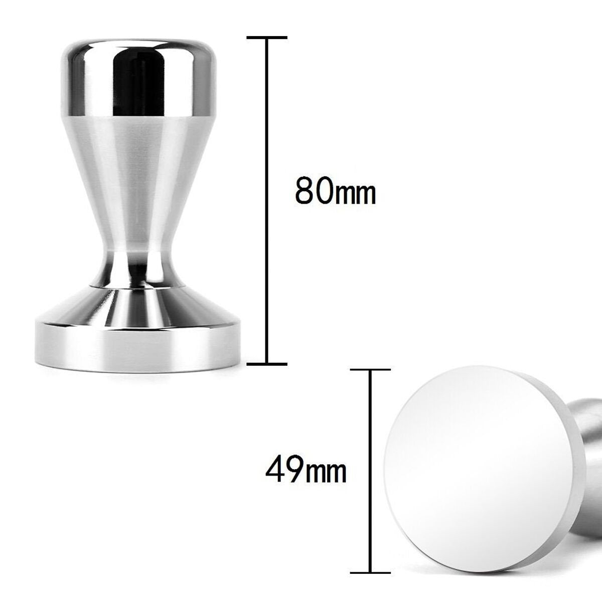 Sweton Stainless Steel Coffee Tamper Barista Espresso Tamper 49Mm Base Coffee Bean Press