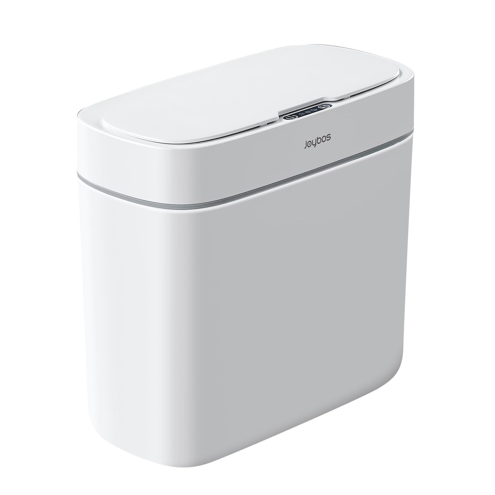 Joybos Bathroom Trash Can,3 Gallon Waterproof Automatic Small Bathroom Garbage Can With Lid, Slim Motion Sensor Plastic Narrow T