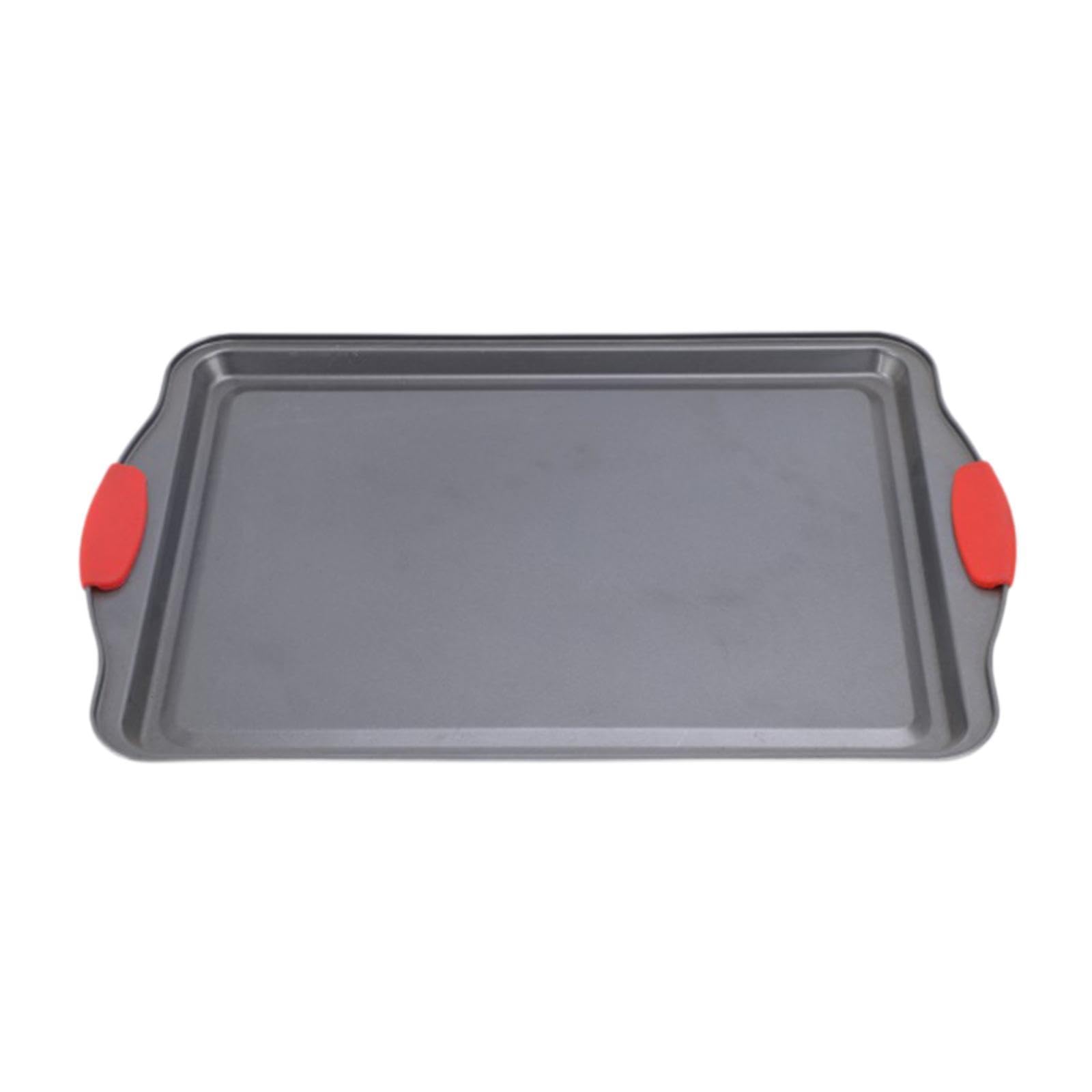 Baking Sheet Easy Clean Rectangle Carbon Steel Oven Tray for Meat Home Party 44.3X30X1.5Cm