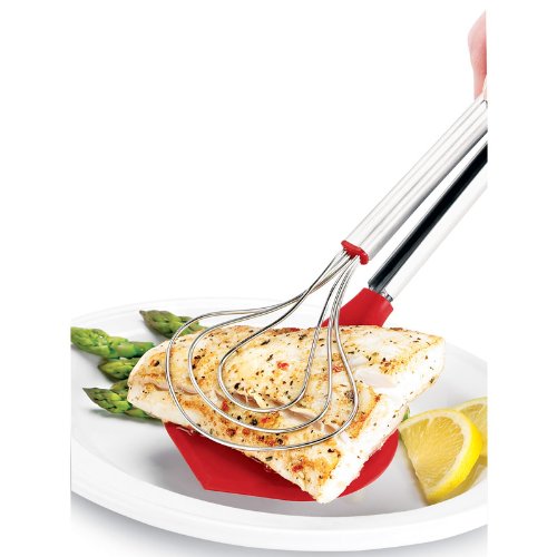 Browne & Co Fish Tongs, One Size, Red