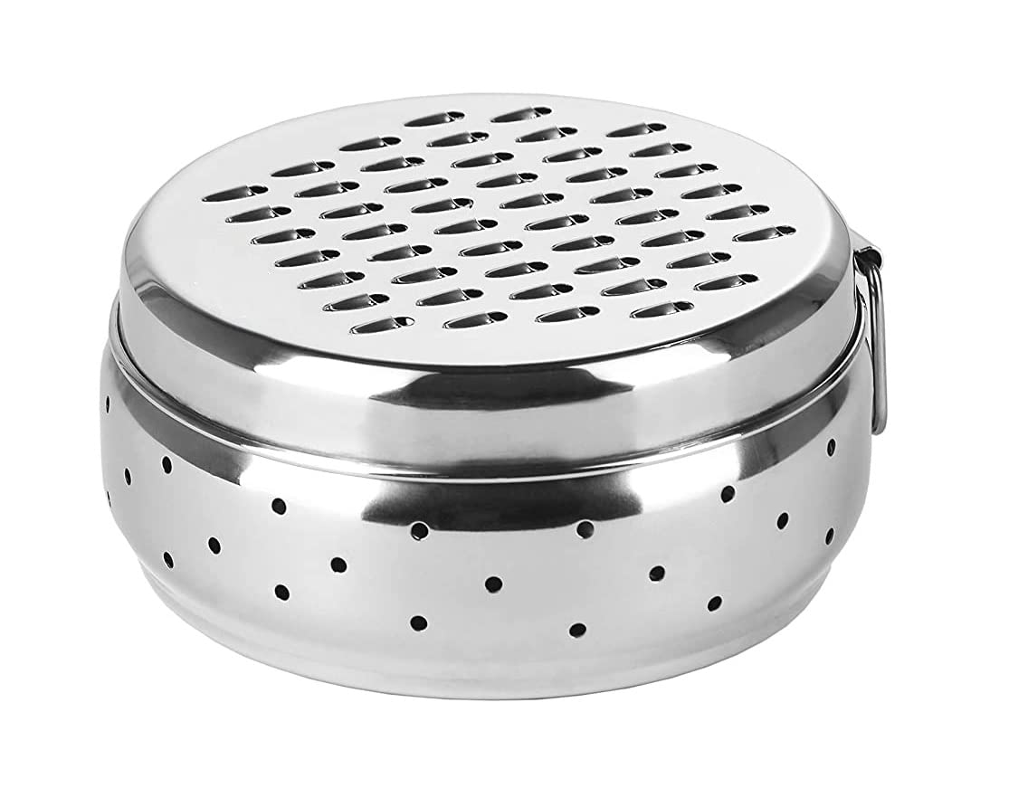 Dynore Stainless Steel Spill Free Vegetable Grater For Cheese, Carrots, Potato, Cucumber Grater With Container Box Storage/Khamn