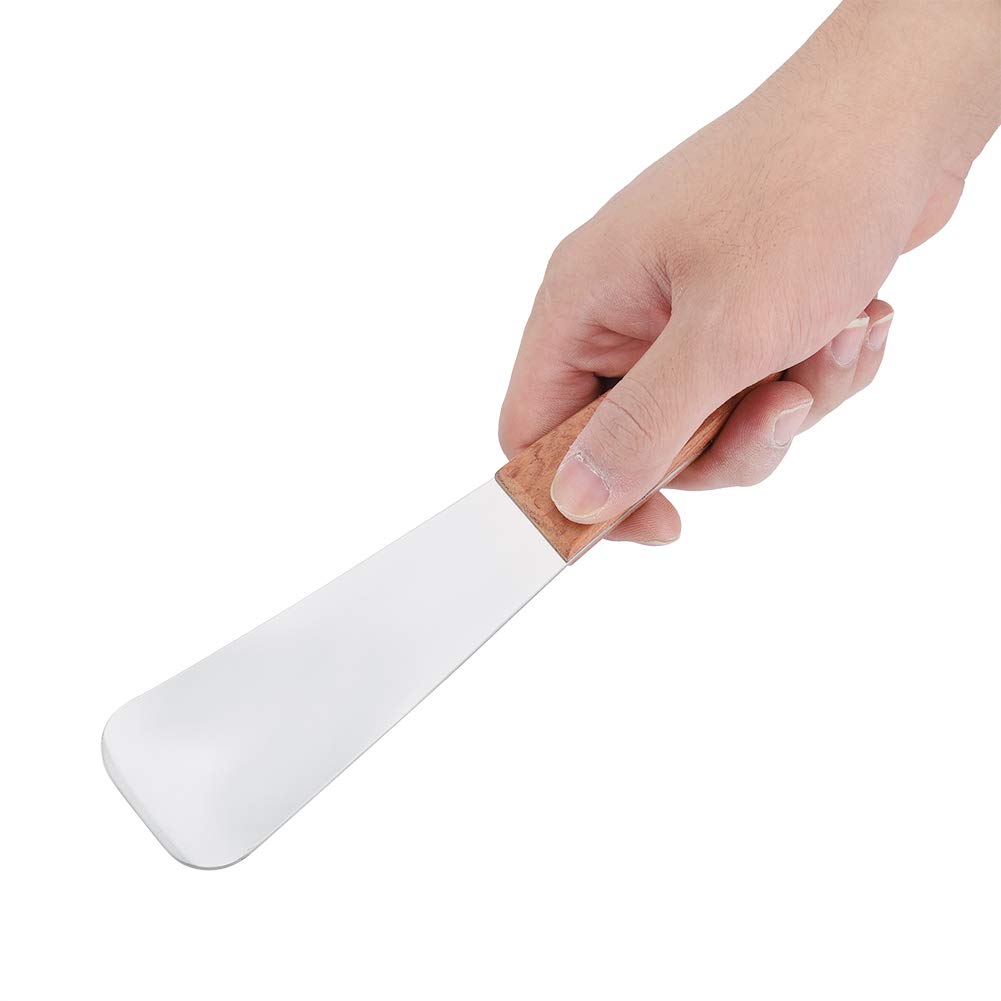 Ice Cream Scoop Stainless Steel Ice Cream Shovel With Wooden Handle Dessert Spade Butter Cutter For Spooning Frozen Hard Gelato