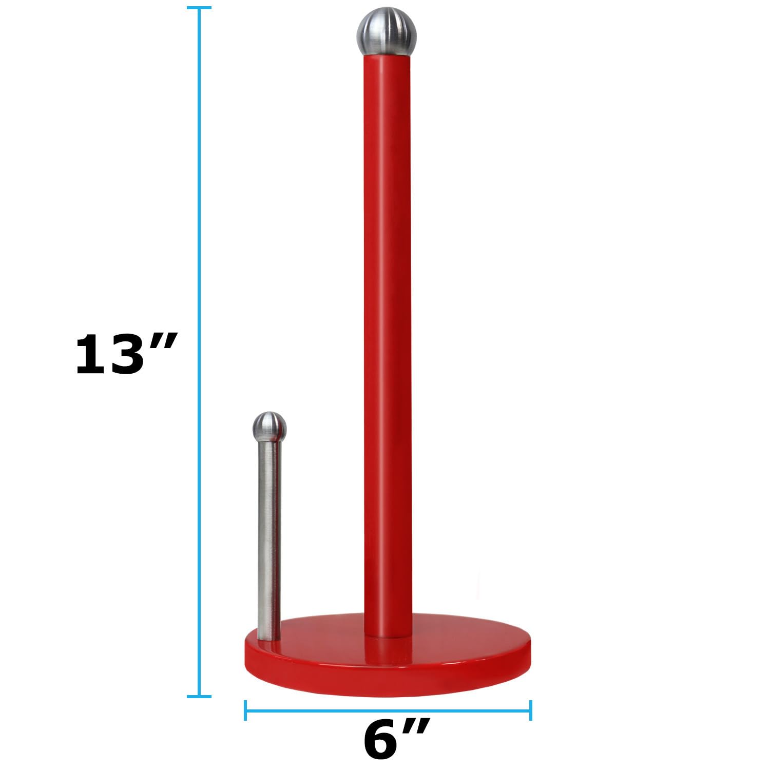 Blue Donuts Paper Towel Holder Countertop With Weighted Base - Easy One-Handed Tear Paper Towel Holder, Modern Paper Towel Holde