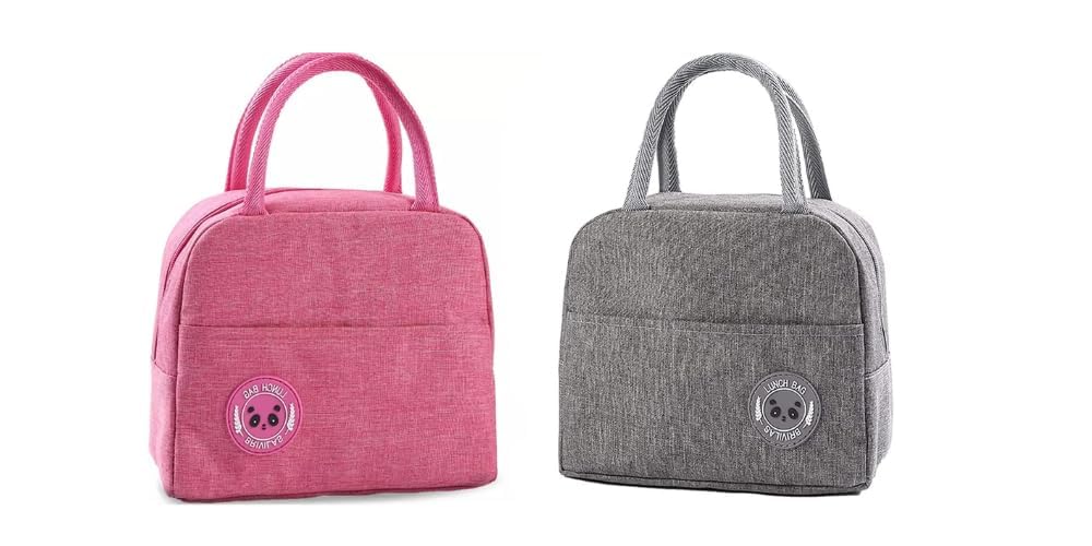 Crockery Hub Insulated Lunch Bags For Women Work Student Kids To School Waterproof Thermal Cooler Tote Bag Picnic Organizer Stor