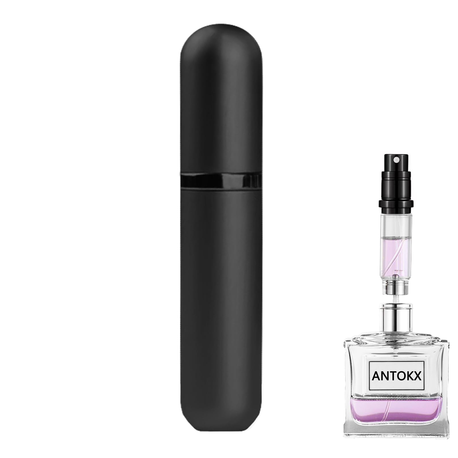 Antokx Travel Perfume Bottle Atomizer - 5Ml Perfume Atomiser, Pocket Perfume Dispenser, Scent Pump Case, Leakproof Portable Perf