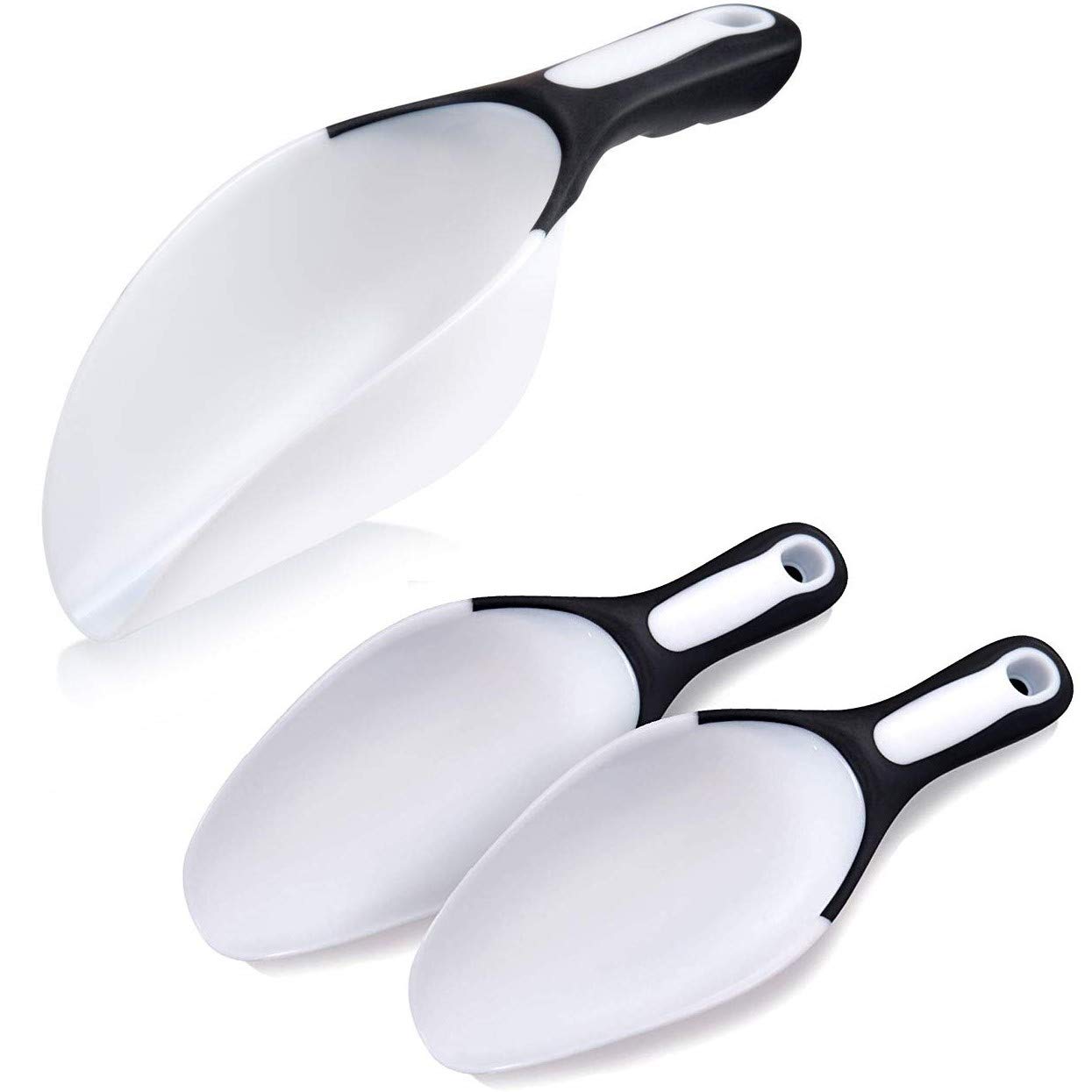 Rockland Guard Large Scoops Set - Ideal For Canisters, Ice Cubes, Flour, Dry Foods, Candy, Popcorn, Coffee Beans, And Pet Food S