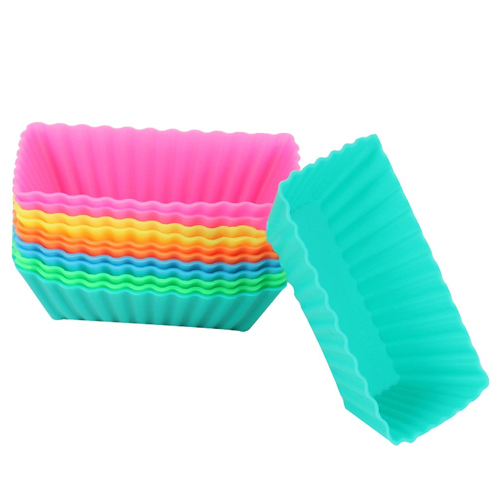 Futaba Silicone Rectangle Cake Muffin Mould  6pcs