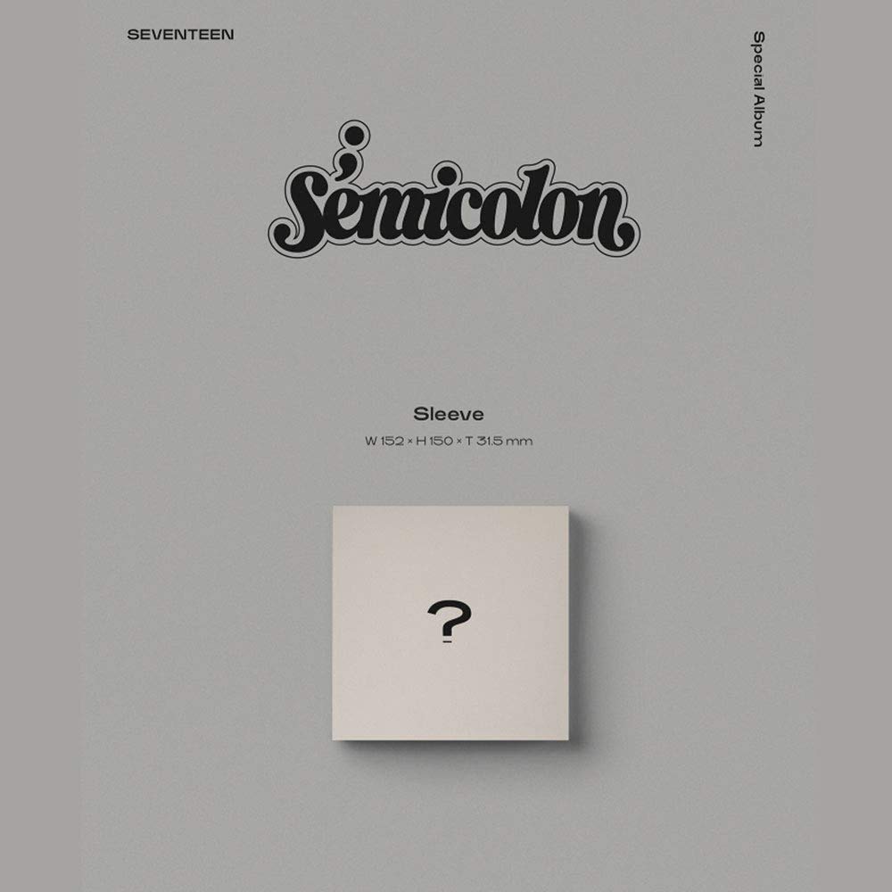Seventeen - ; Semicolon Album Cd+Folded Poster(Random)+Extra Photocard+Kpop Premium Fashion Mask