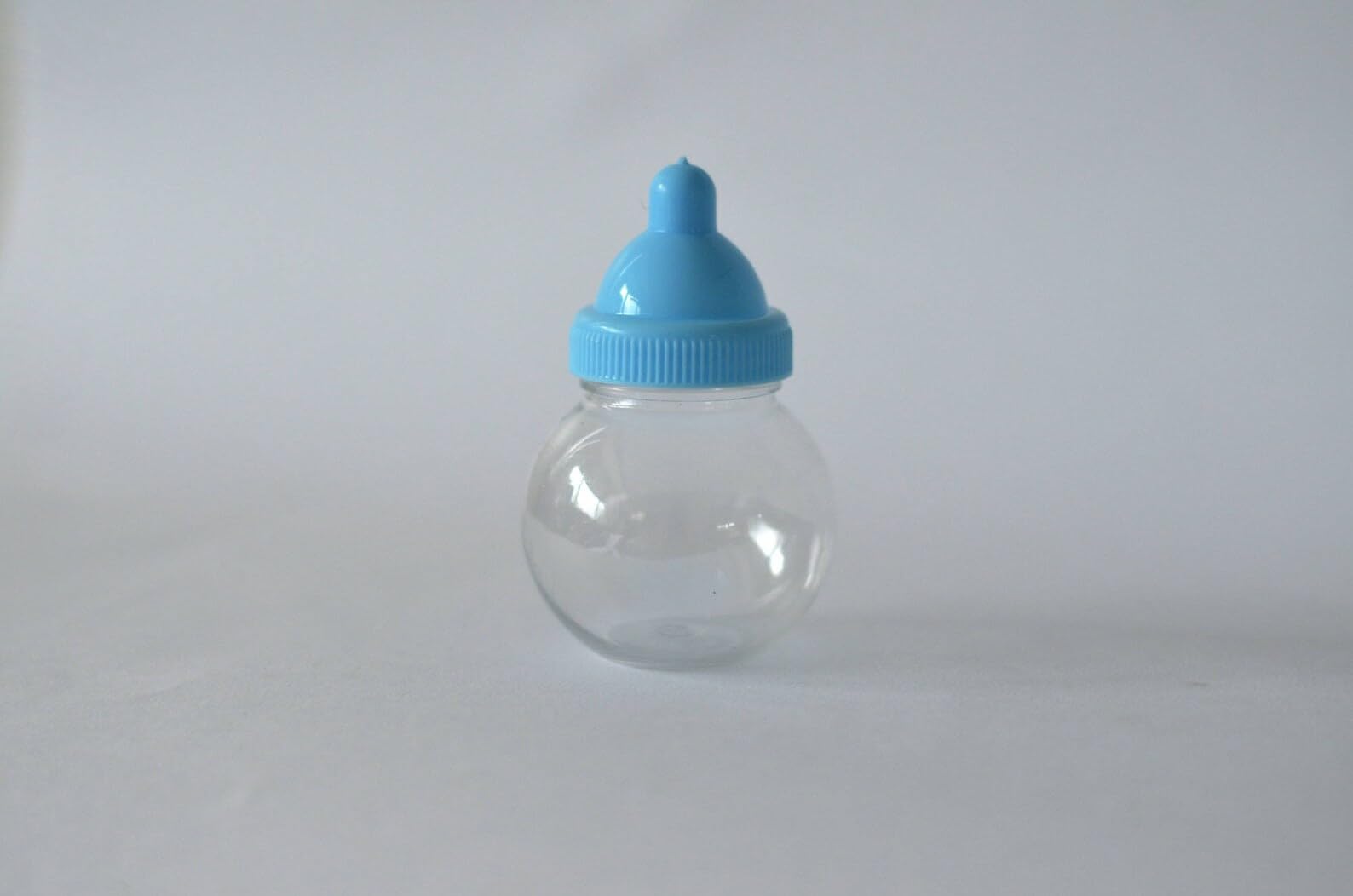 Babies Bloom Baby Shower Favor Candy Bottles, Baby Favor Candy Bags, Baby Shower Candy Box Bottle Favor (Set of 12) (Pink Round