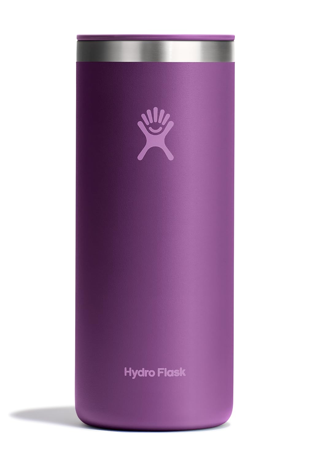 Hydro Flask Travel Coffee Cup - Insulated Stainless Steel, Non-Spill, Leak Resistant to-Go Tumbler 20 Oz Beachplum Purple