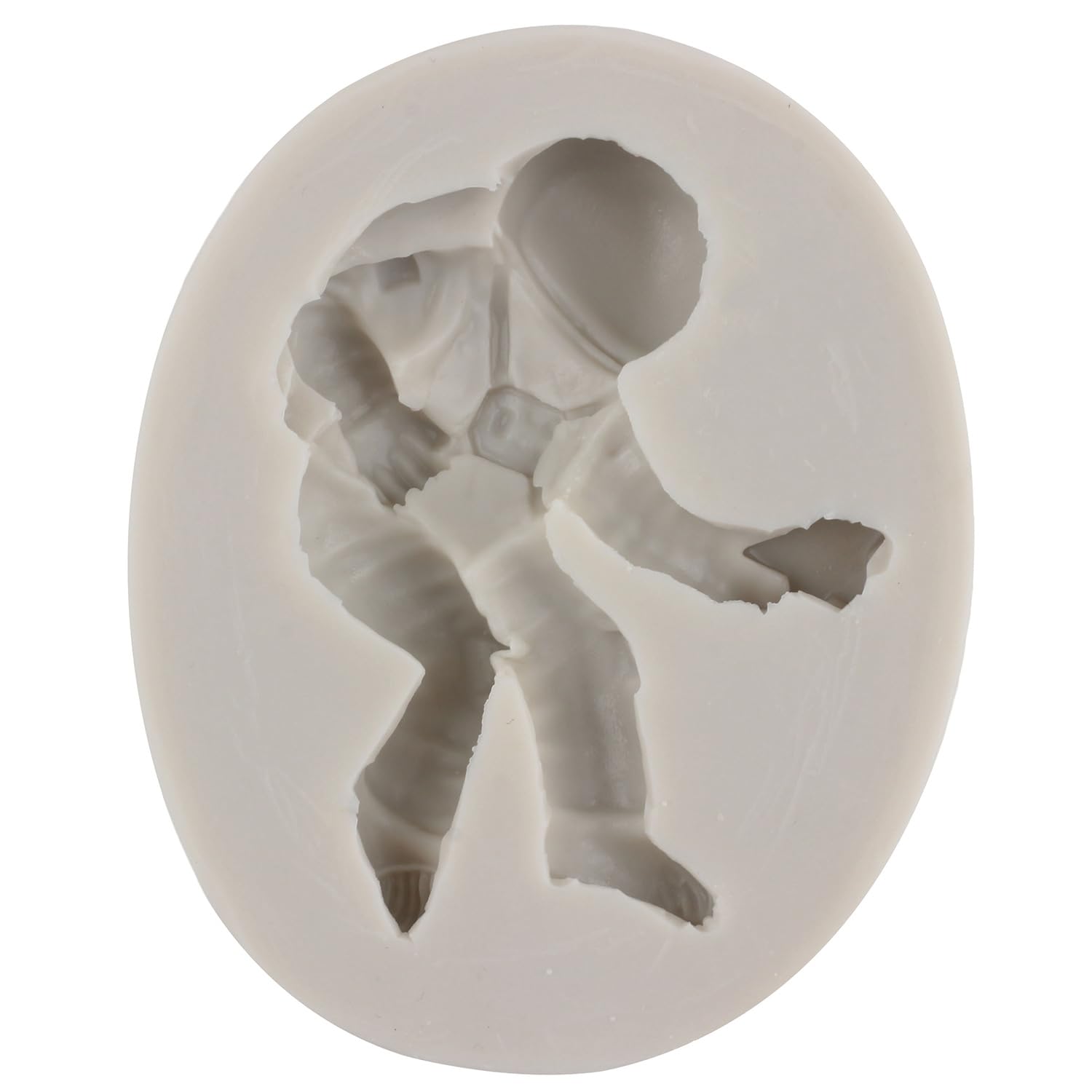 Sijiangmold Space Astronaut Fondant Mold Spaceship Rocket Silicone Molds For Baby Birthday Cake Decorating Chocolate Candy Cupca
