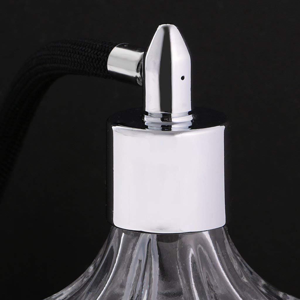 Topxome 80Ml Clear Crystal Vintage Style Perfume Bottle Silver Long Spray Tassels Atomizer Pump Refillable Glass Bottles Makeup