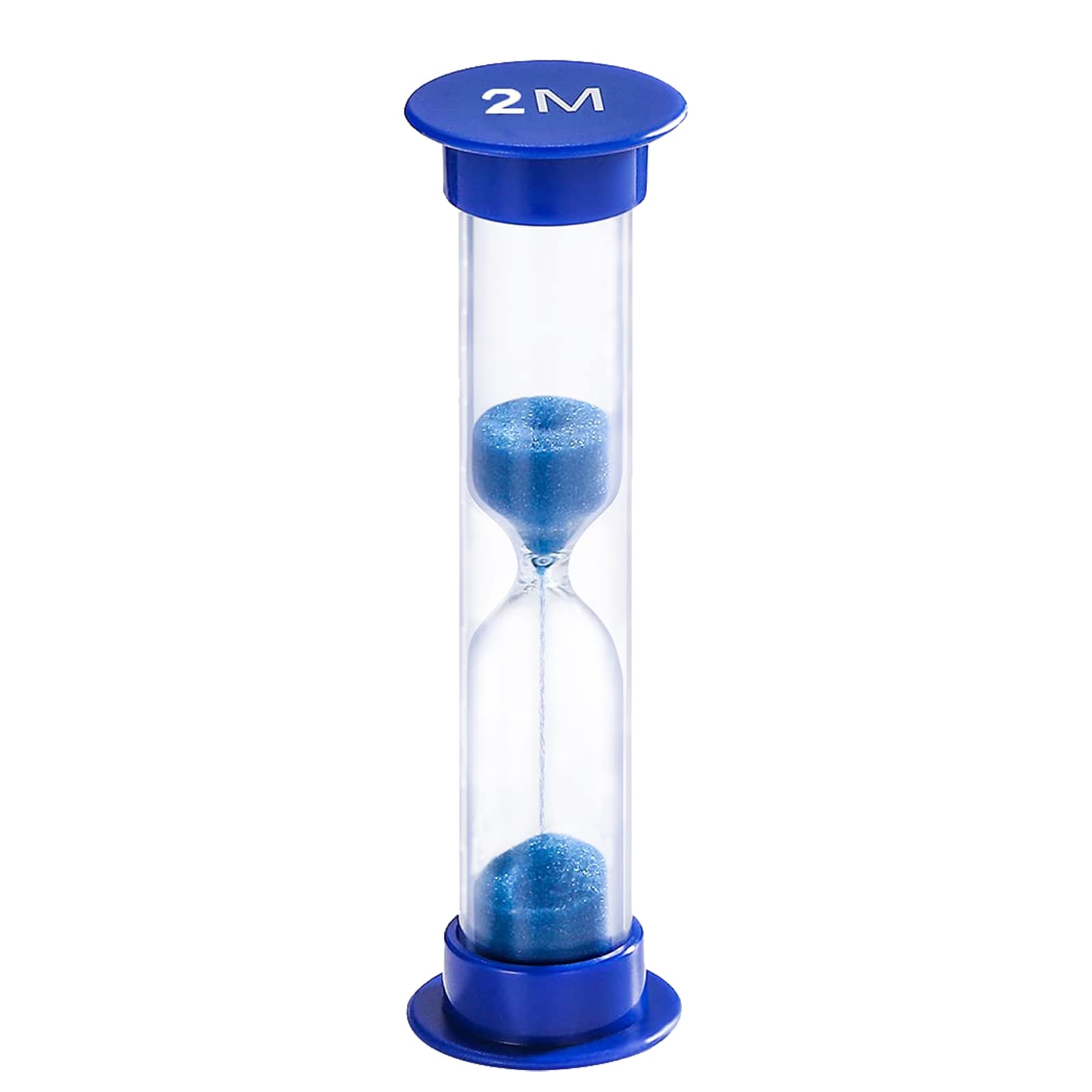 Suliao 2 Minute Sand Timer For Kids, Colorful Hourglass Sand Clock 2 Minute, Small Sand Watch 2 Min, Plastic Hour Glass Sandglas