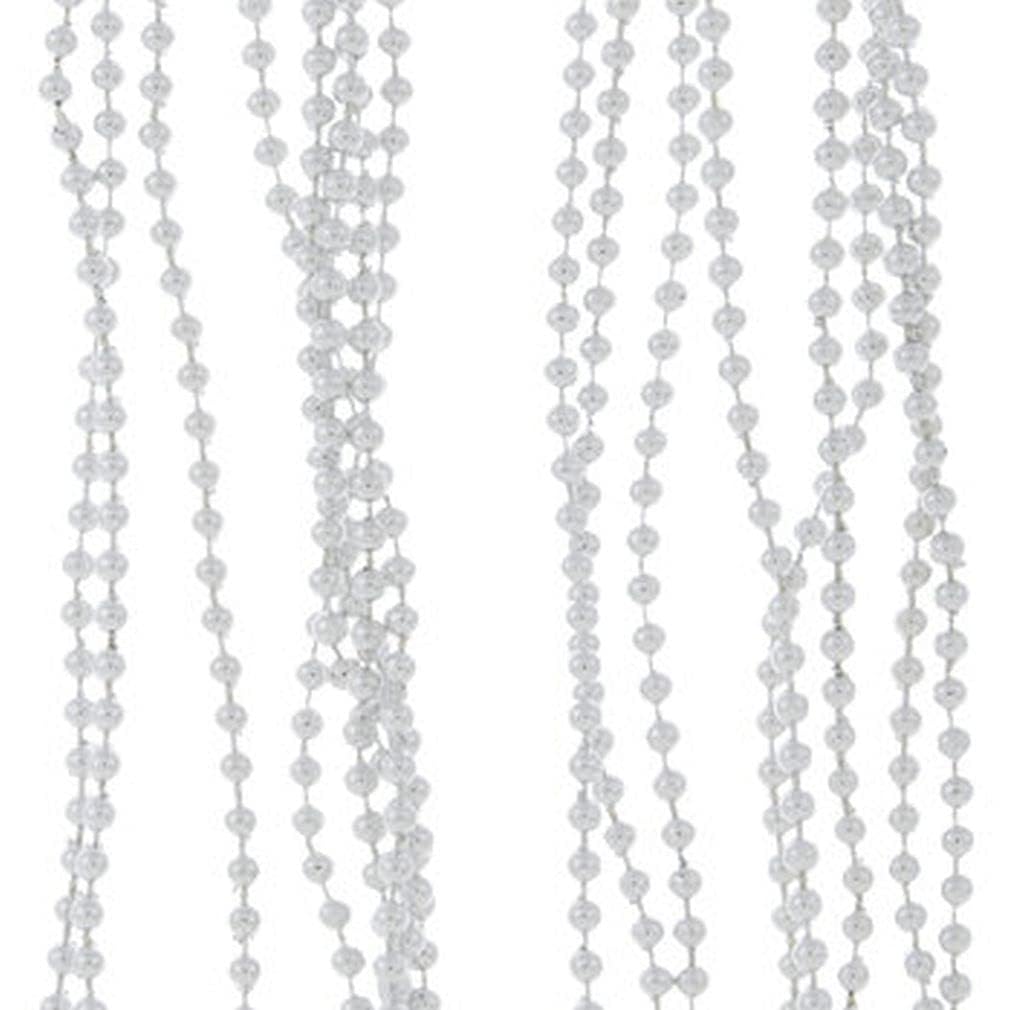 Christmas Silver Bead Garland - 1 Piece - 18 Feet