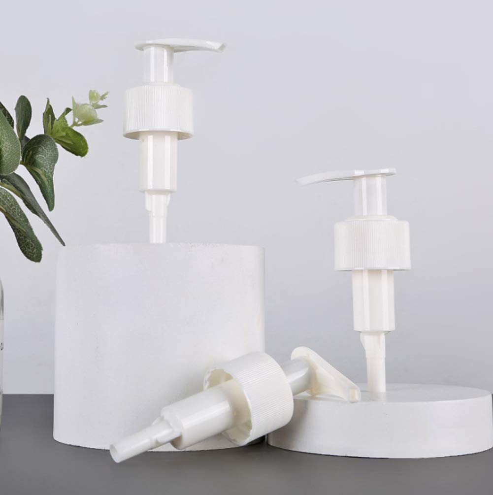12 Pcs White Plastic Soap Dispenser Pump Replacement Lotion Pump Heads for 24/410 Threaded Neck Bottles Compatible with Soap Lot