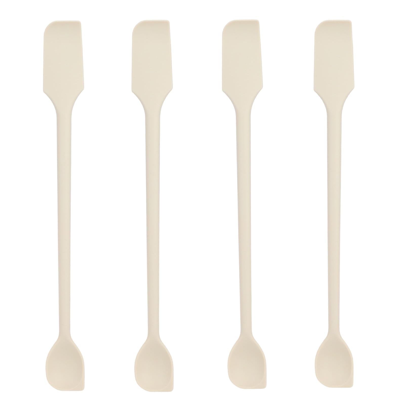 Tinoaly 4pcs Mini Spatulas Set, Silicone DoubleHead Multifunctional Kitchen Small Tiny Rubber Spatulas Practical Kitchen Tool A