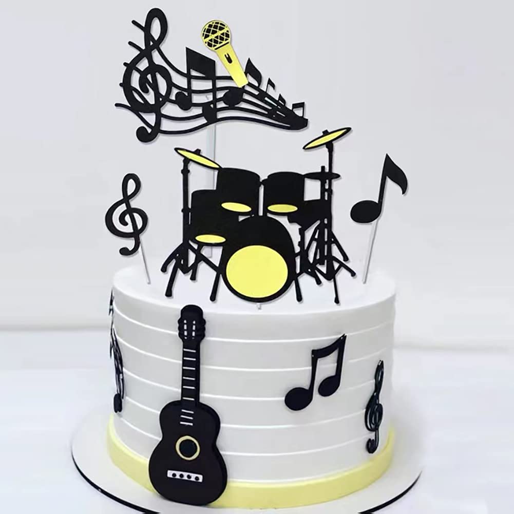 Kuuguu 4 Pcs Music Note Silicone Mold,Music Note Fondant Mold Musical Candy Mold For Cake Decoration Sugarcraft Cake Chocolate A