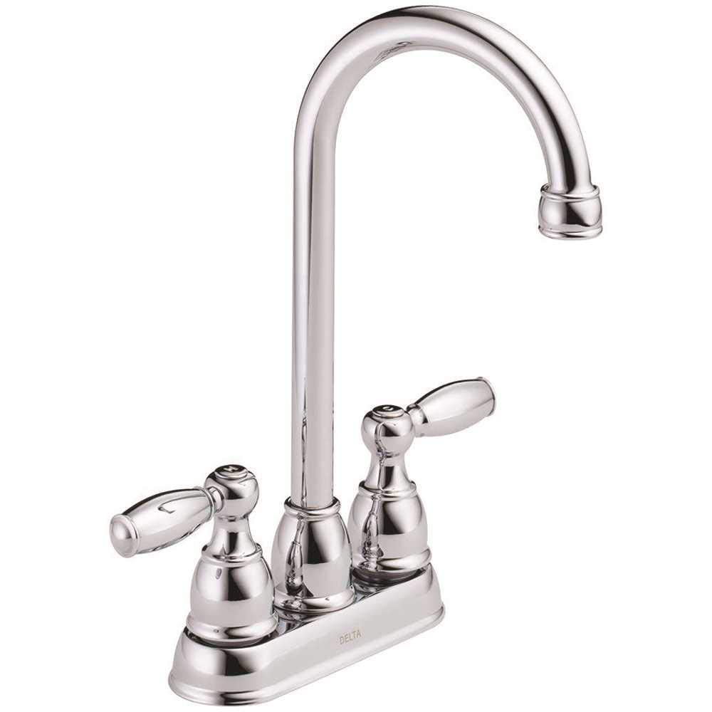 Delta Faucet B28911LF Foundations Two Handle Bar/Prep Faucet, Chrome