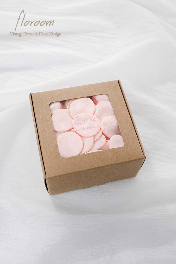 Floroom 300pcs Silk Rose Petals Blush Flower Petals for Wedding Flower Girl Basket Pink Aisle Scatter Dinner Table Centerpieces Party Confetti Bridal Shower Romantic Night Decoration