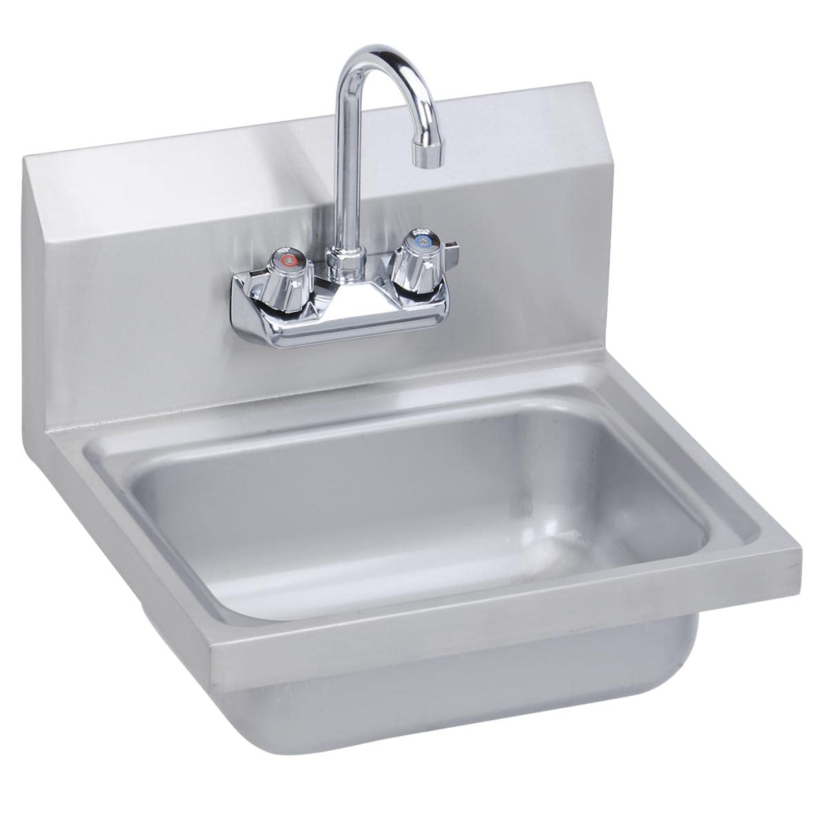 Elkay Hand Sink  17X15 OA  14X10X5 Bowl  Faucet Included  18 GA 300 Series SS  NSF