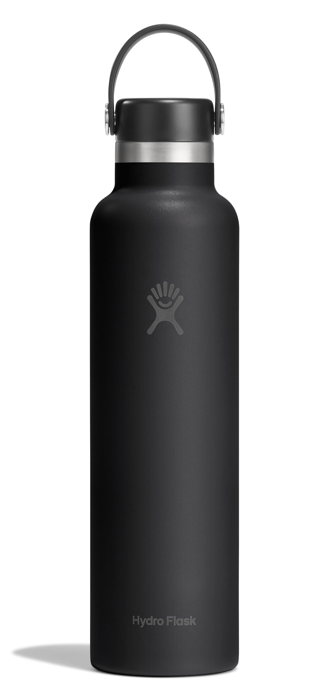 Hydro Flask Water Bottle - Insulated Stainless Steel - Non Spill, Leakproof in 24 Oz Tonal Black